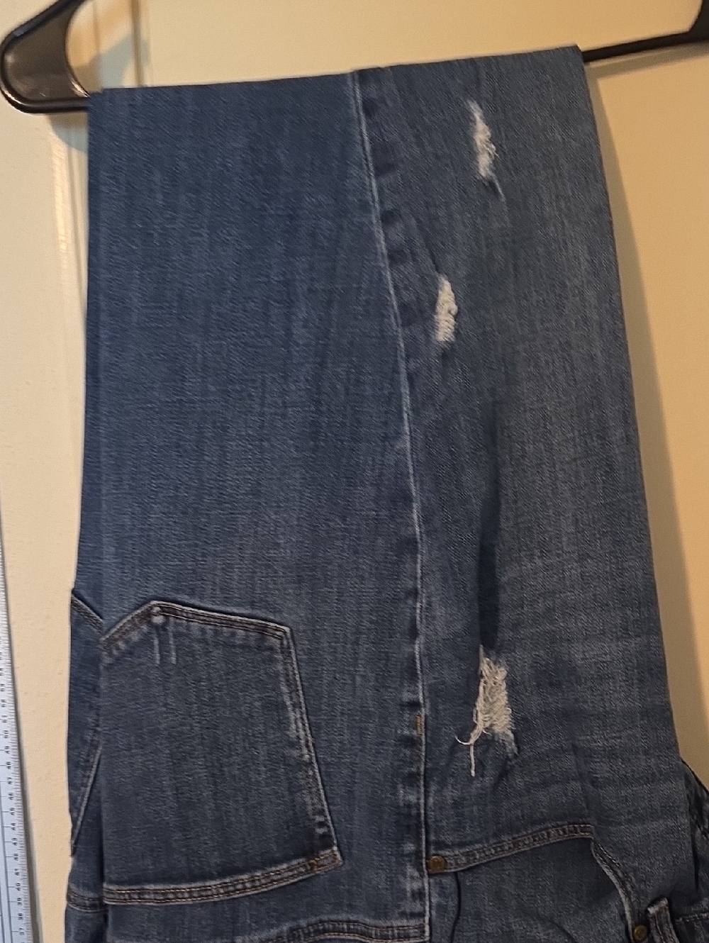 Talbots Blue Denim Jeans with Gold Stitching